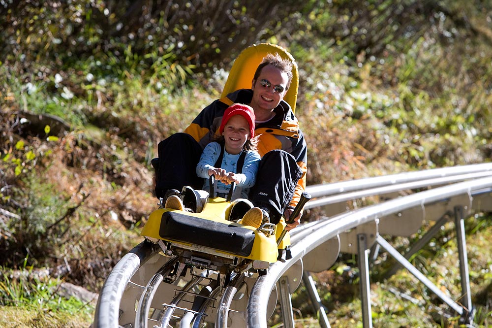 Rodelbobbahn in Saas-Fee